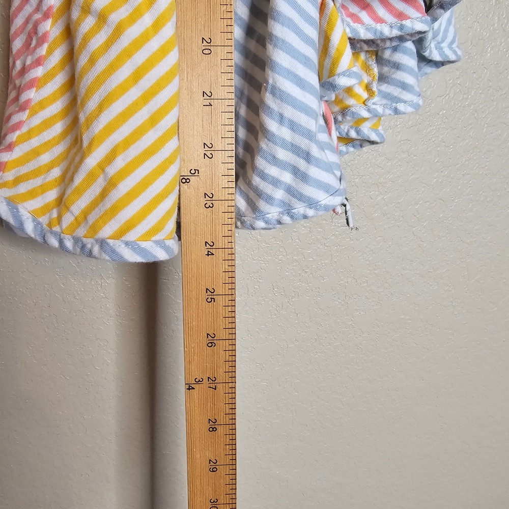 Anthropologie Mixed Stripe Ruffle Halter Tank Top Multi Color Size Medium - Picture 8 of 9